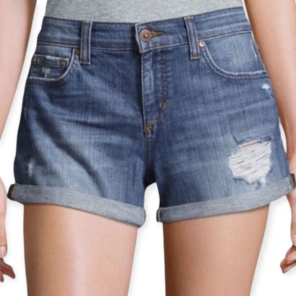 Joe’s Jeans Distressed Denim Shorts - Picture 3 of 7